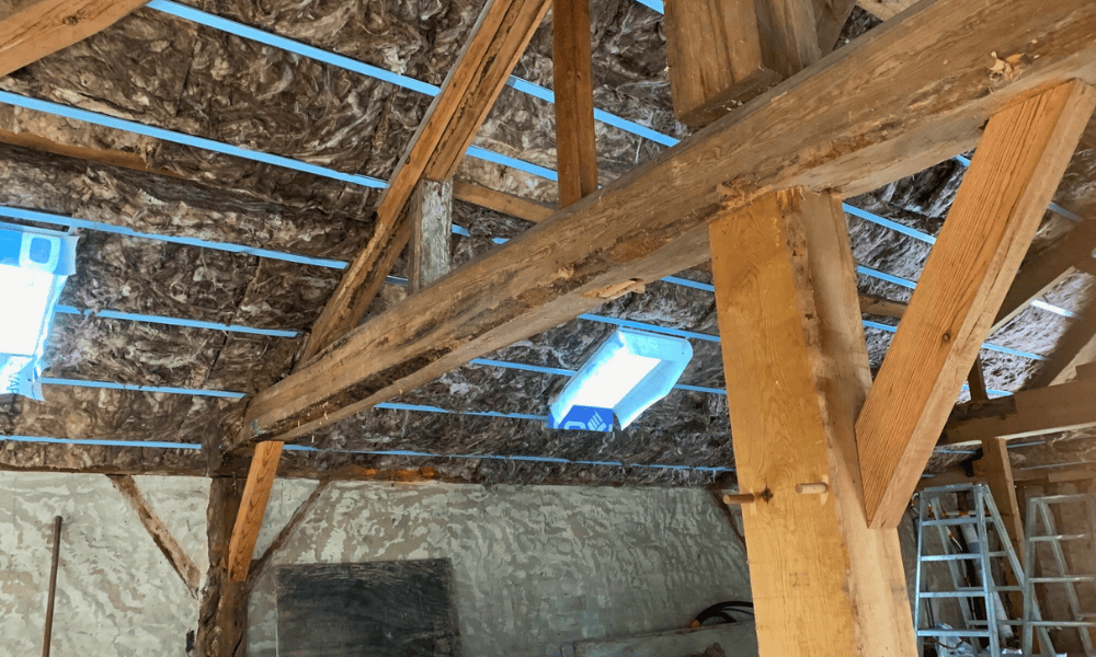 Rénovation RGE des murs et du plafond avec l'isolation d'une vielle maison à Dax